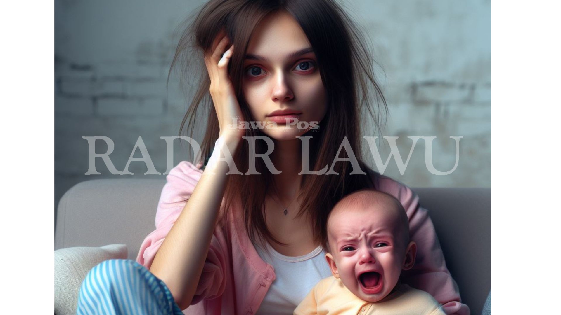 KETETERAN: Ibu model lebih rentan terkena baby blues syndrome. (Ilustrasi Bing)