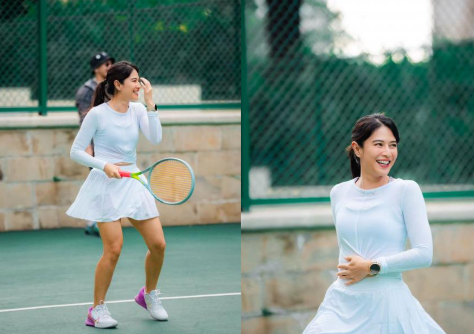 Foto-foto Dian Sastro saat bermain tenis (INSTAGRAM DIAN SASTRO)
