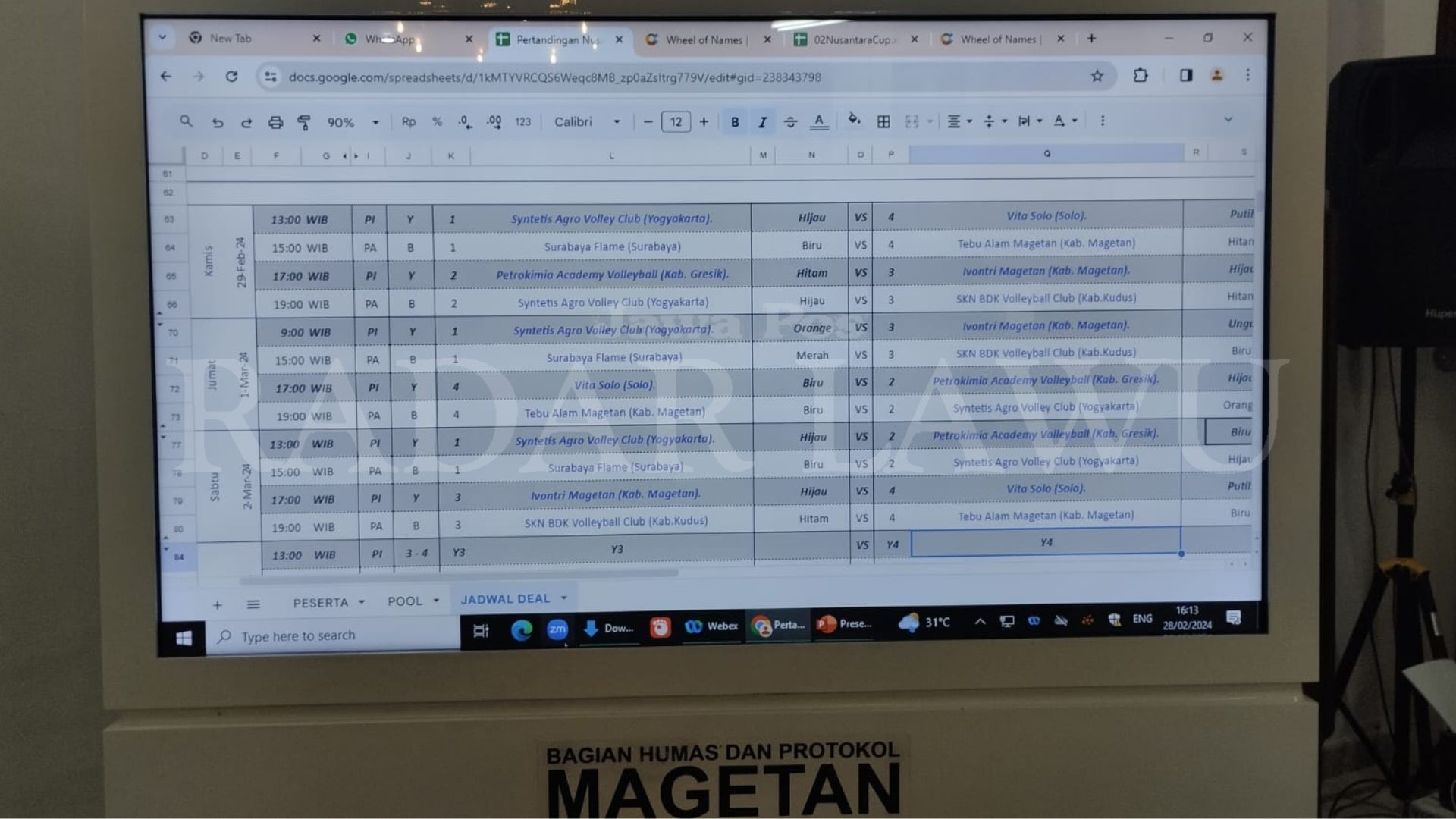 Fixed, jadwal Nusantara Cup 2024 di Magetan resmi dirilis hari ini (28/2). (RADAR LAWU)
