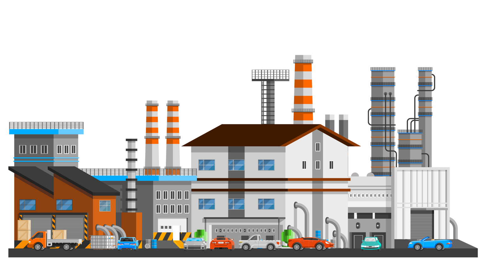 Ilustrasi kawasan industri (FREEPIK)