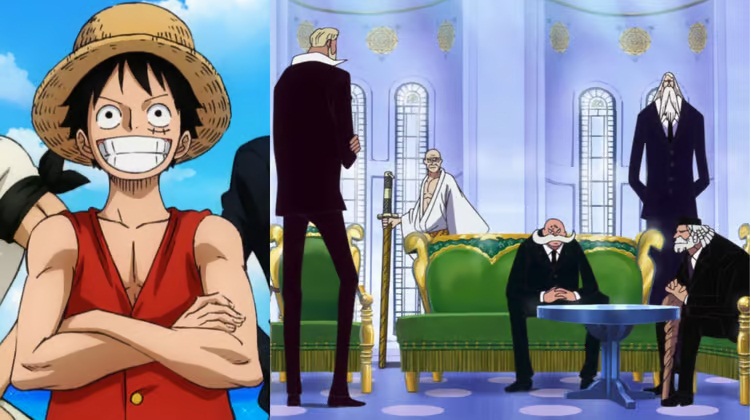 Luffy bakal berhadapan dengan lima anggota Gorosei. (CRUNCHYROLL)