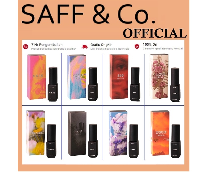 Parfum yang harganya terjangkau dengan varian wangi yang enak dan tahan lama. (SAFF & Co/shopee.com)