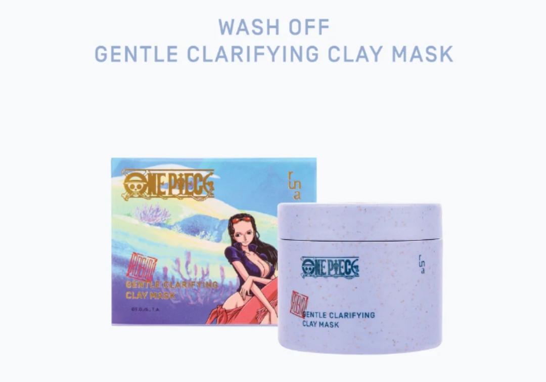 RUNA x One Piece Robin Gentle Clarifying Clay Mask.