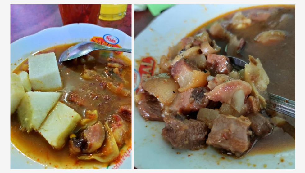 Lontong kikil dautah yang khas di Magetan (GOOGLE)