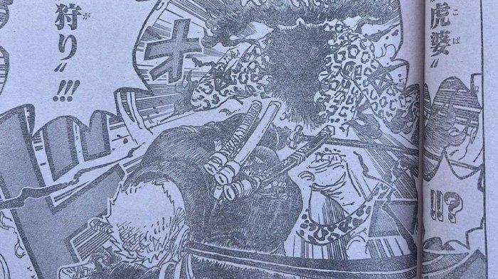 Zoro mengalahkan Lucci dalam cerita One Piece chapter 1110. (X/Twitter)