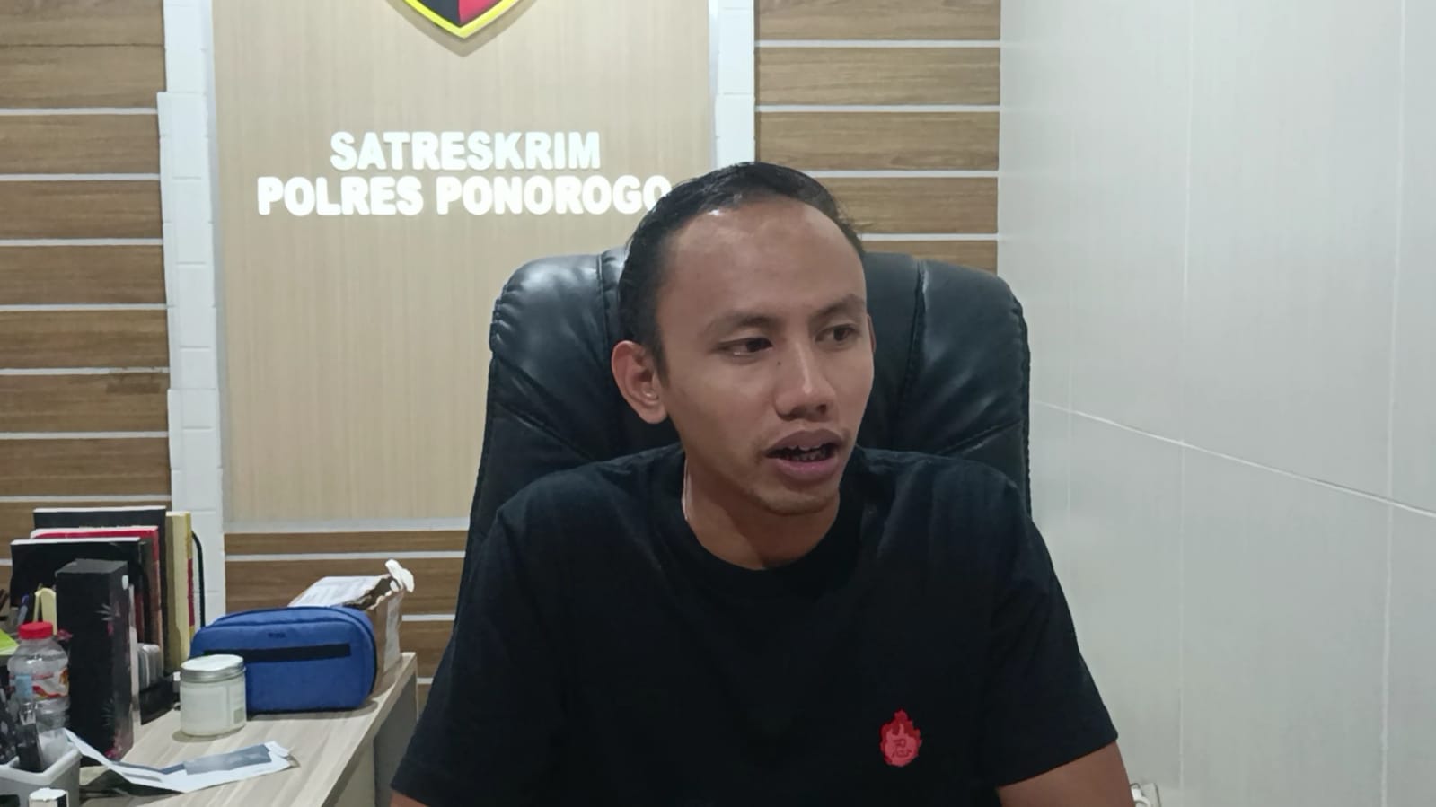 VIRAL: Kasatreskrim Polres Ponorogo ungkap kasus viral seorang pemuda membawa celurit di jalan raya Ngebel, Ponorogo.