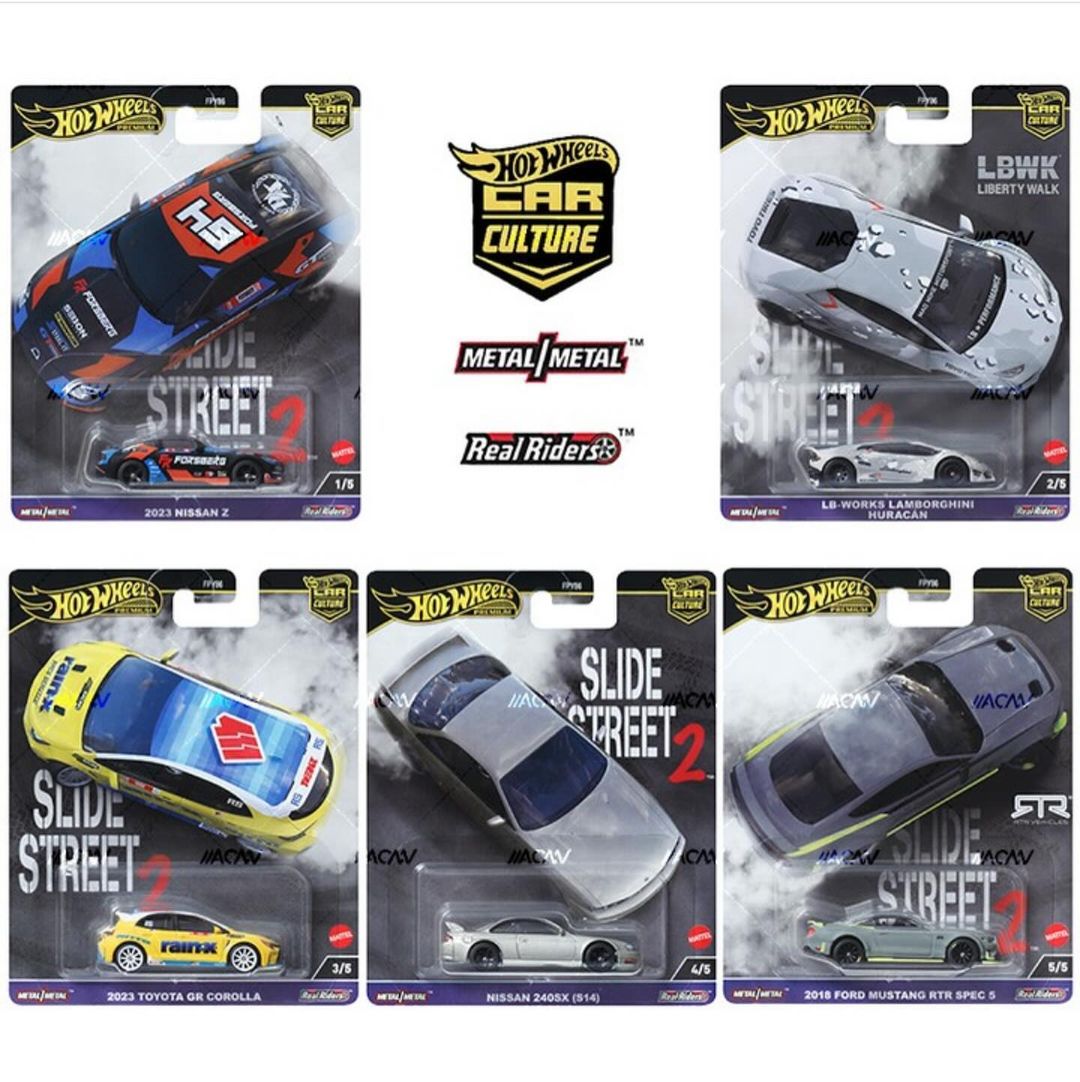 Hot Wheels Premium Car Culture Slide Street 2024 Seri Kedua segera rilis di Indonesia. (Ig @vinnysdiecast)