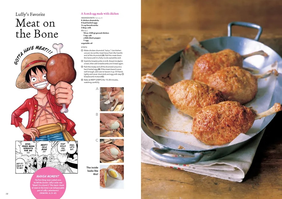 Resep Masakan Chef Sanji One Piece : Meat On The Bone / Rocket Chicken