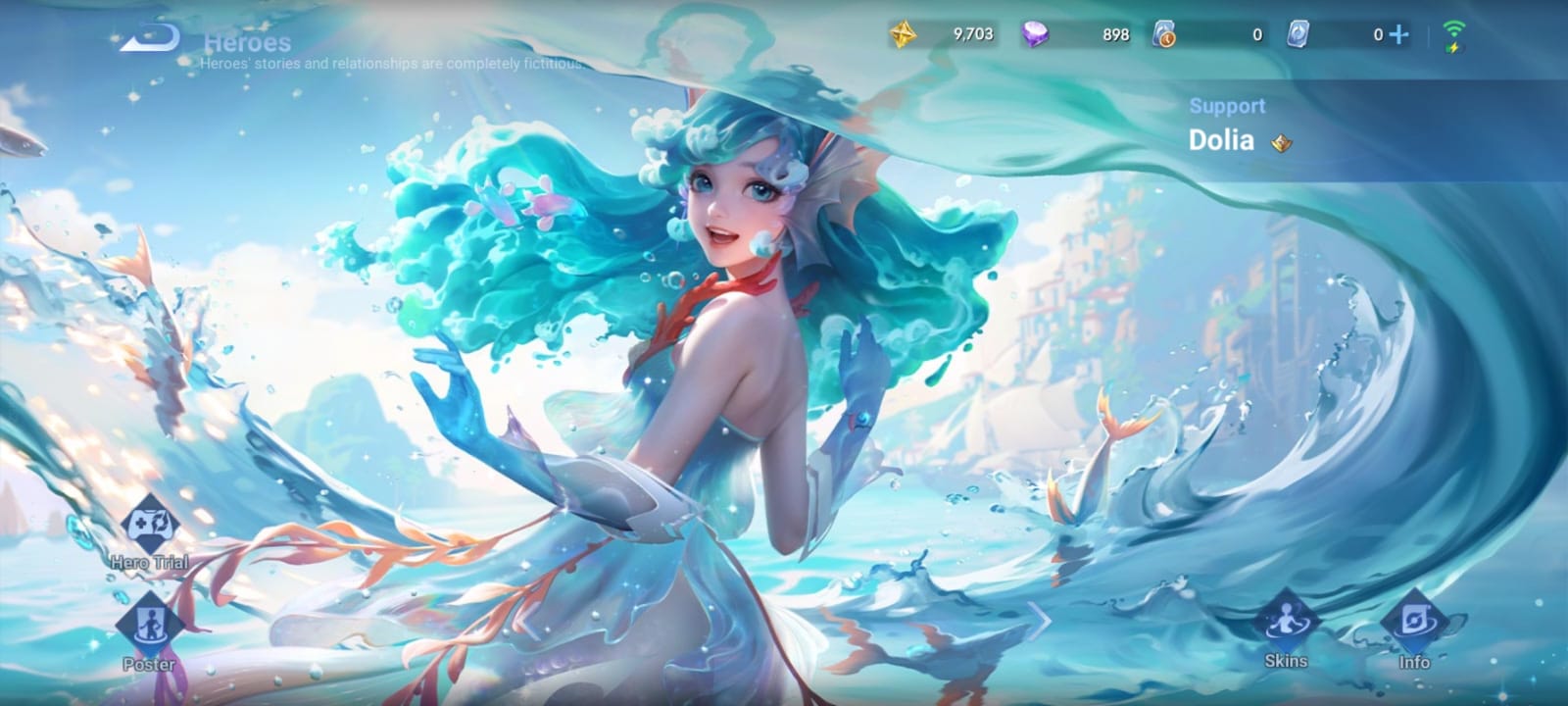 Hero Dolia hadir di Honor of Kings versi global. (CAPTURE HONOR OF KINGS)