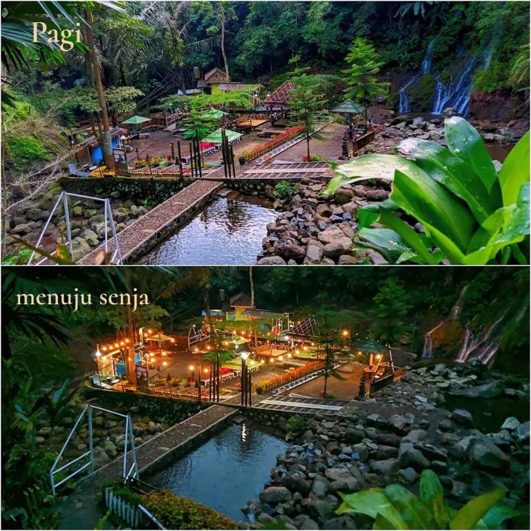 Selain menyuguhkan pesona alam, Destinasi wisata Air Terjun Pengantin, Ngawi, ternyata menyimpan mitos tentang hubungan percintaan. (Ig @explorekabngawi)
