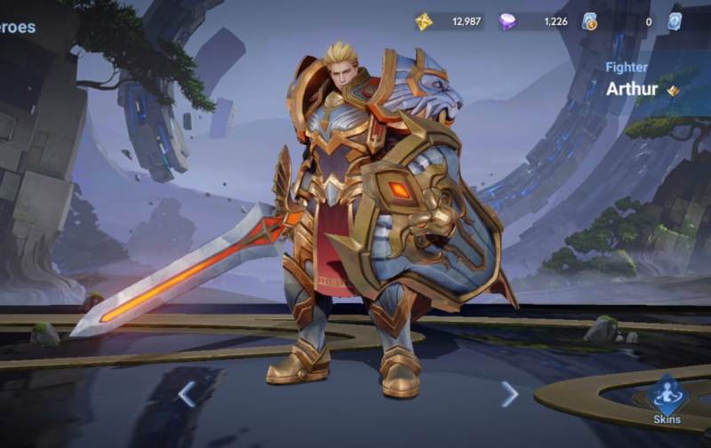 Arthur, hero kemenangan Honor of Kings versi global. (HONOR OF KINGS)