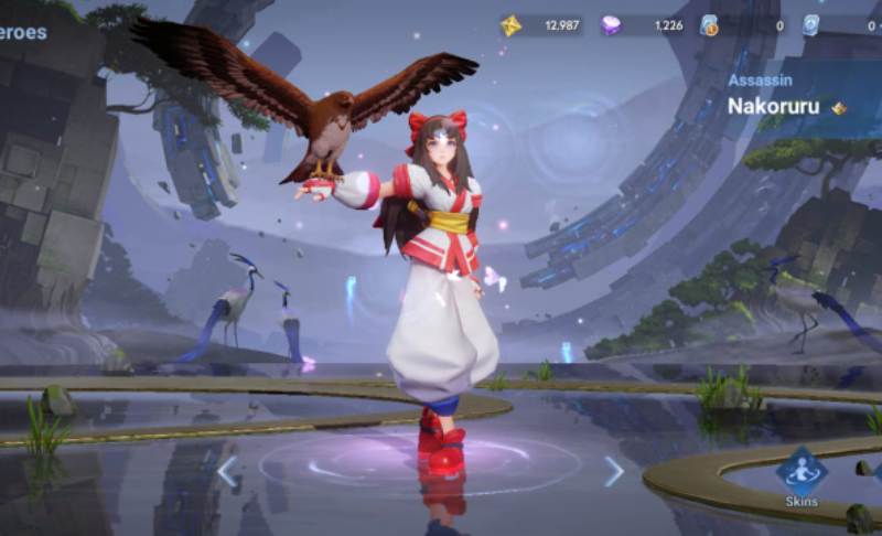 Hero Nakoruru punya damage kuat, menang di Honor of Kings versi Global. (HONOR OF KINGS)