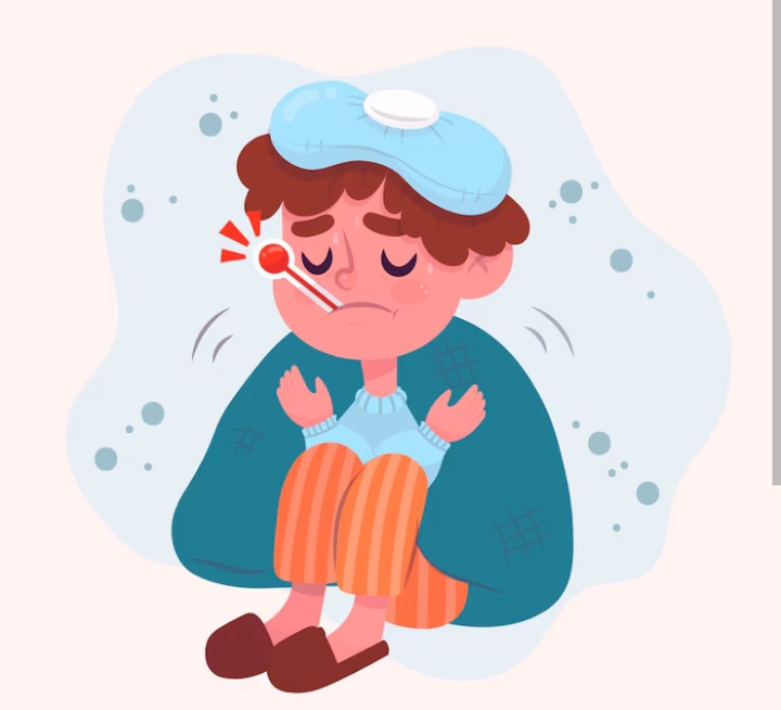Ilustrasi anak sakit DBD