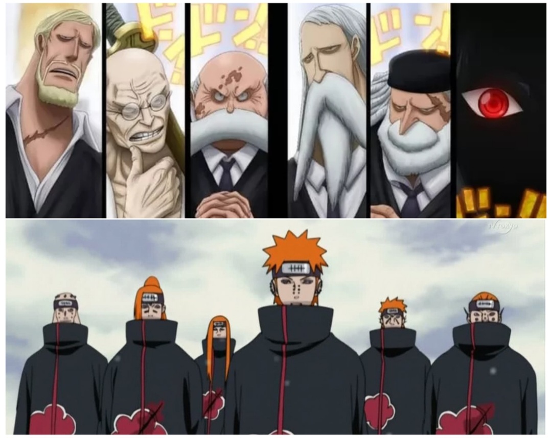 Karakter Imu dan Gorosei punya banyak kemiripan dengan Pain di Naruto.