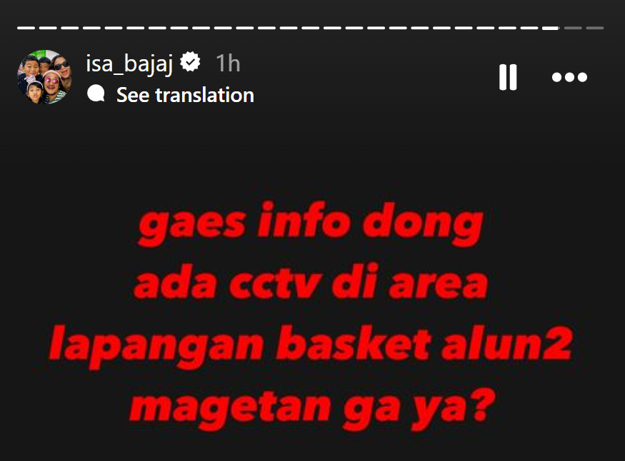 BERBAGI KISAH: Isa Bajaj mengunggah peristiwa diduga penganiayaan anaknya di IG. (IG @ISA_BAJAJ)