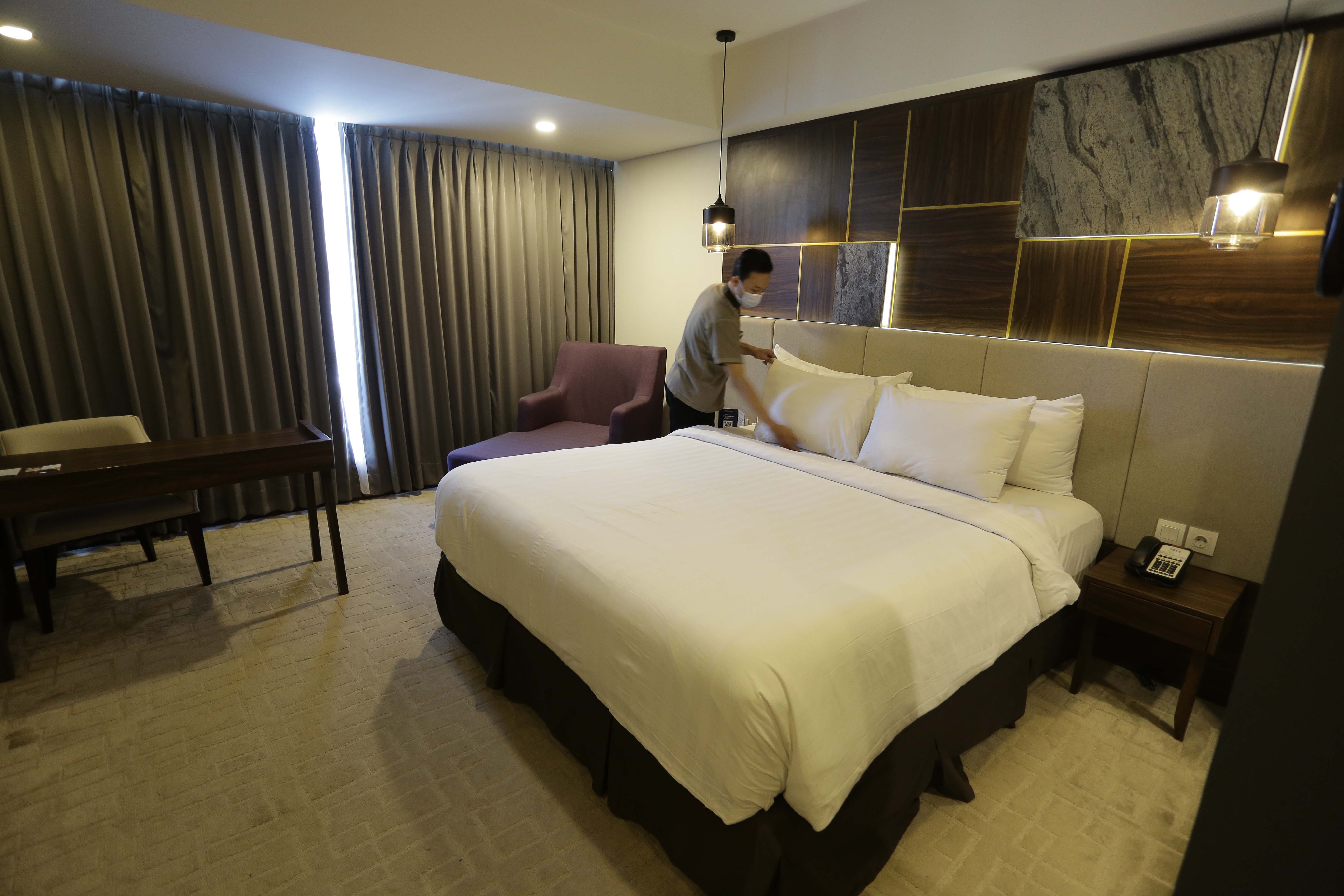 PENGINAPAN: Masa menginap tamu hotel di Kota Madiun selama Februari menurun ketimbang Januari 2024.