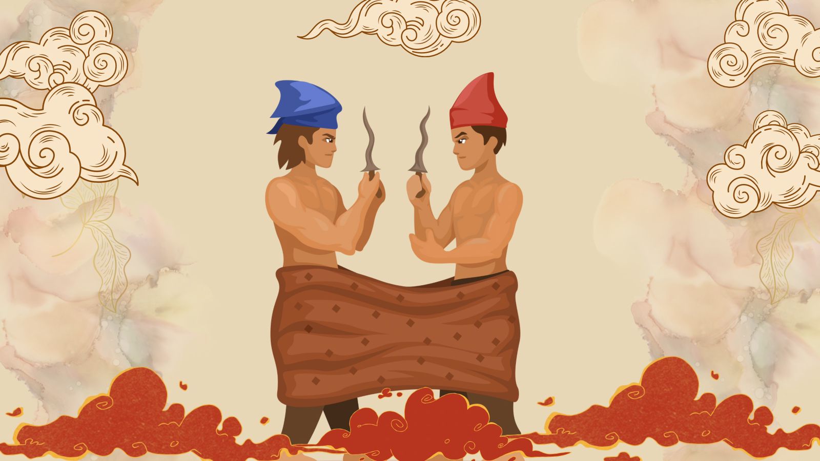 Ilustrasi cerpen wayang Kangsa Adu Jago (MUHAMMAD HAKIM/JAWA POS RADAR MADIUN)