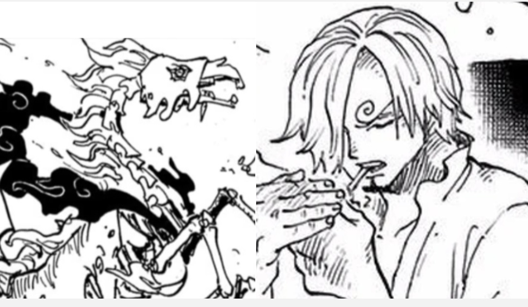 Gorosei Nusjuro kemungkinan menggigit Sanji dalam cerita One Piece mengacu hint One Piece 1113.