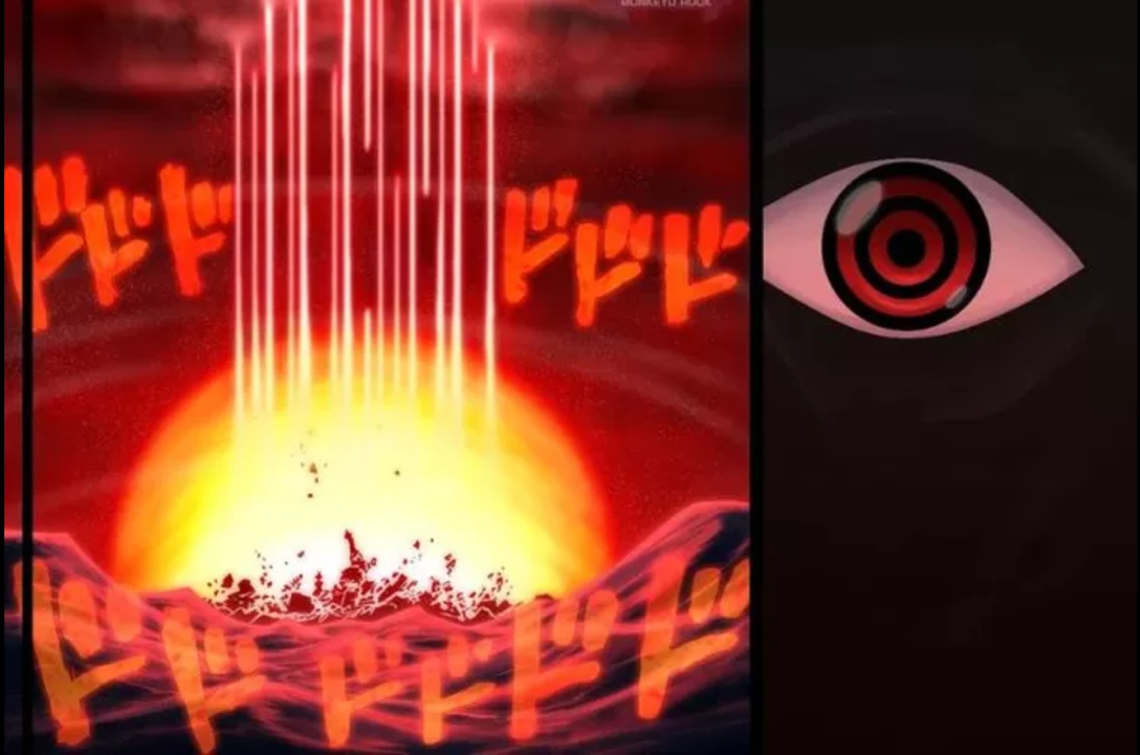 Imu menggunakan energi Mother Flames untuk membinasakan Kerajaan Lulusia dalam cerita One Piece. (Instagram.com/@monkeyd_rock)
