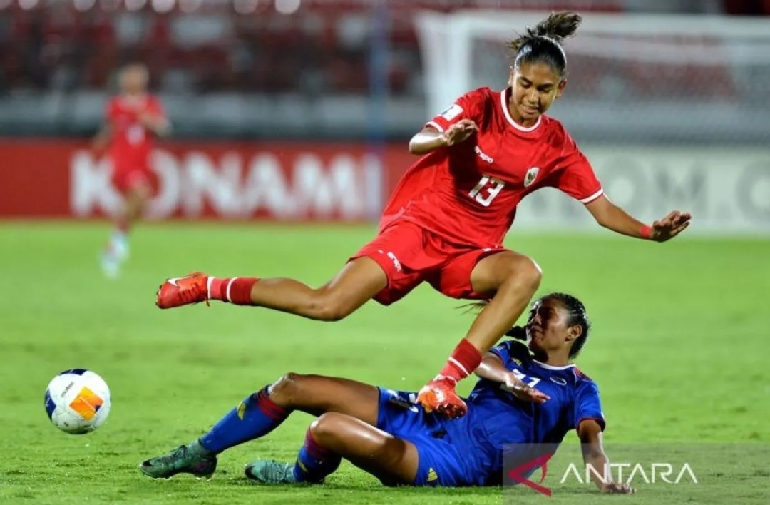 Piala Asia U17 Putri Timnas Indonesia tunduk dari Filipina dengan skor 1-6 kemarin (6/5). (ANTARA)