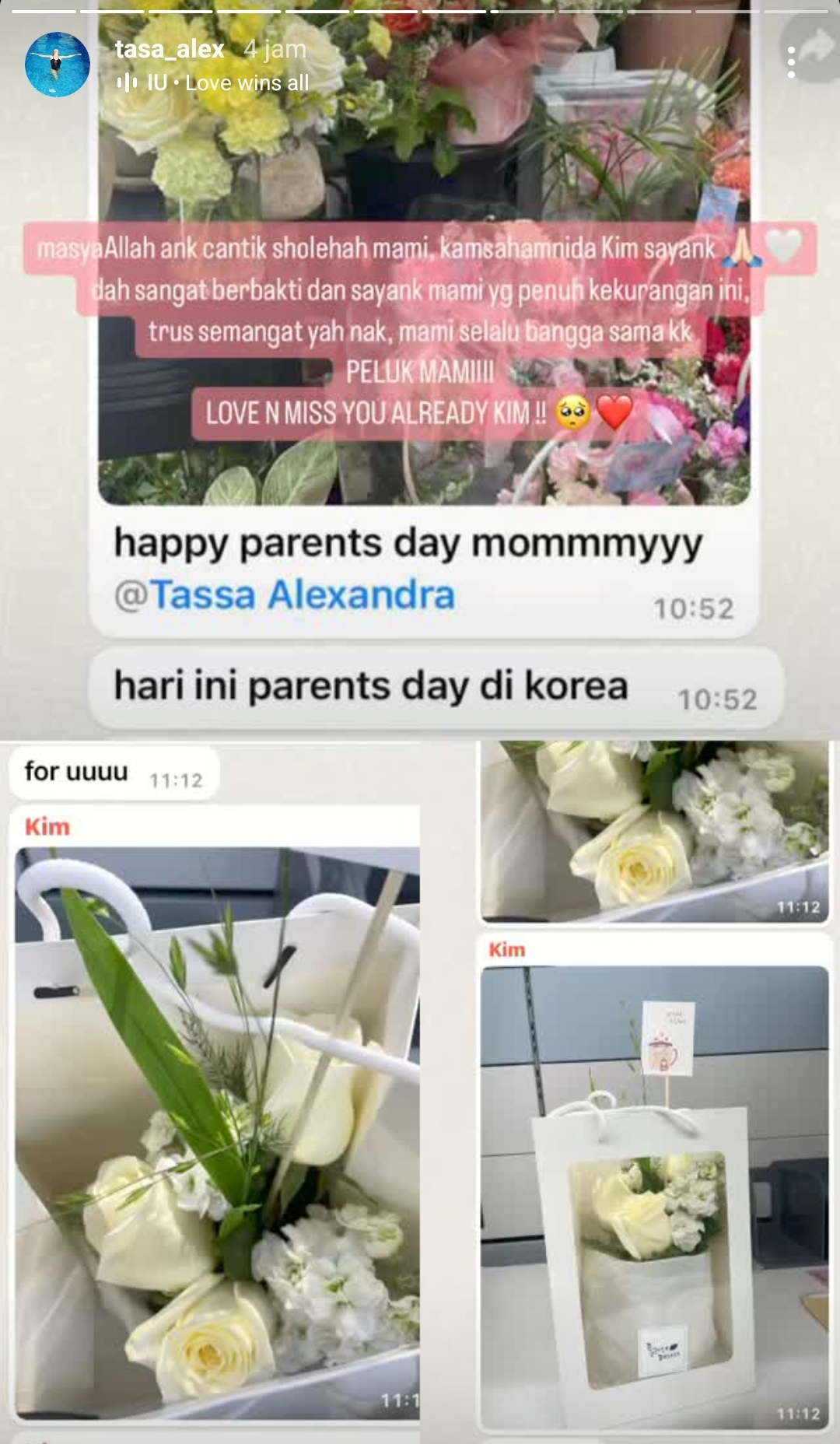 Screnshoot story Instagram @tasa_alex