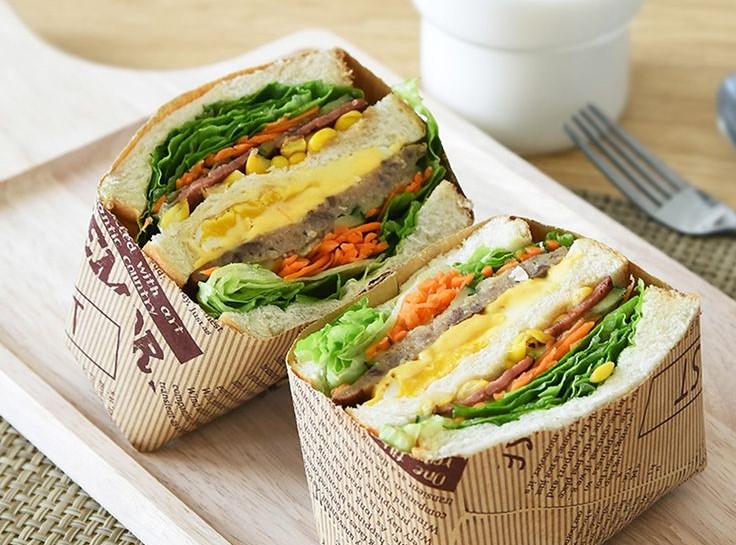 Ilustrasi sandwich/roti telur lipat Korea (Pinterest)