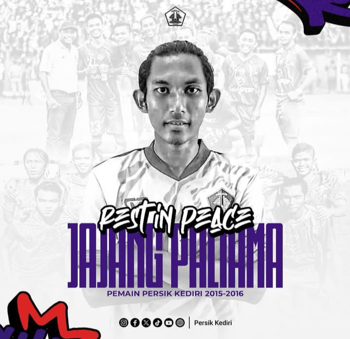 Eks pemain Timnas Indonesia Jajang Paliama meninggal akibat terlibat kecelakaan di Kediri, Jawa Timur. (PERSIK KEDIRI)