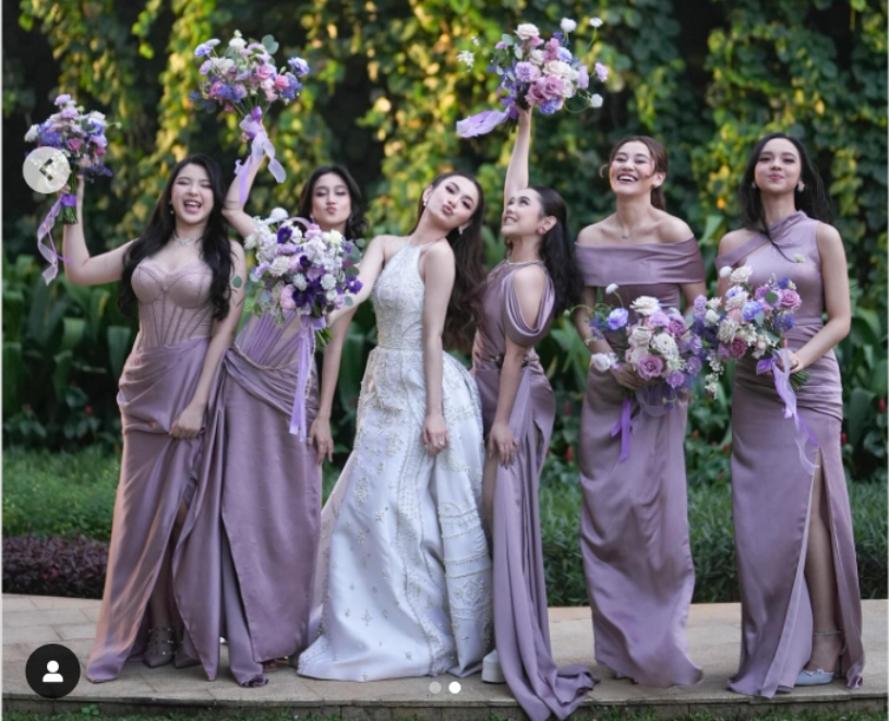 Bridesmaid Pernikahan Mahalini Dan Rizky Febian (tangkap Layar ig @mahaliniraja)