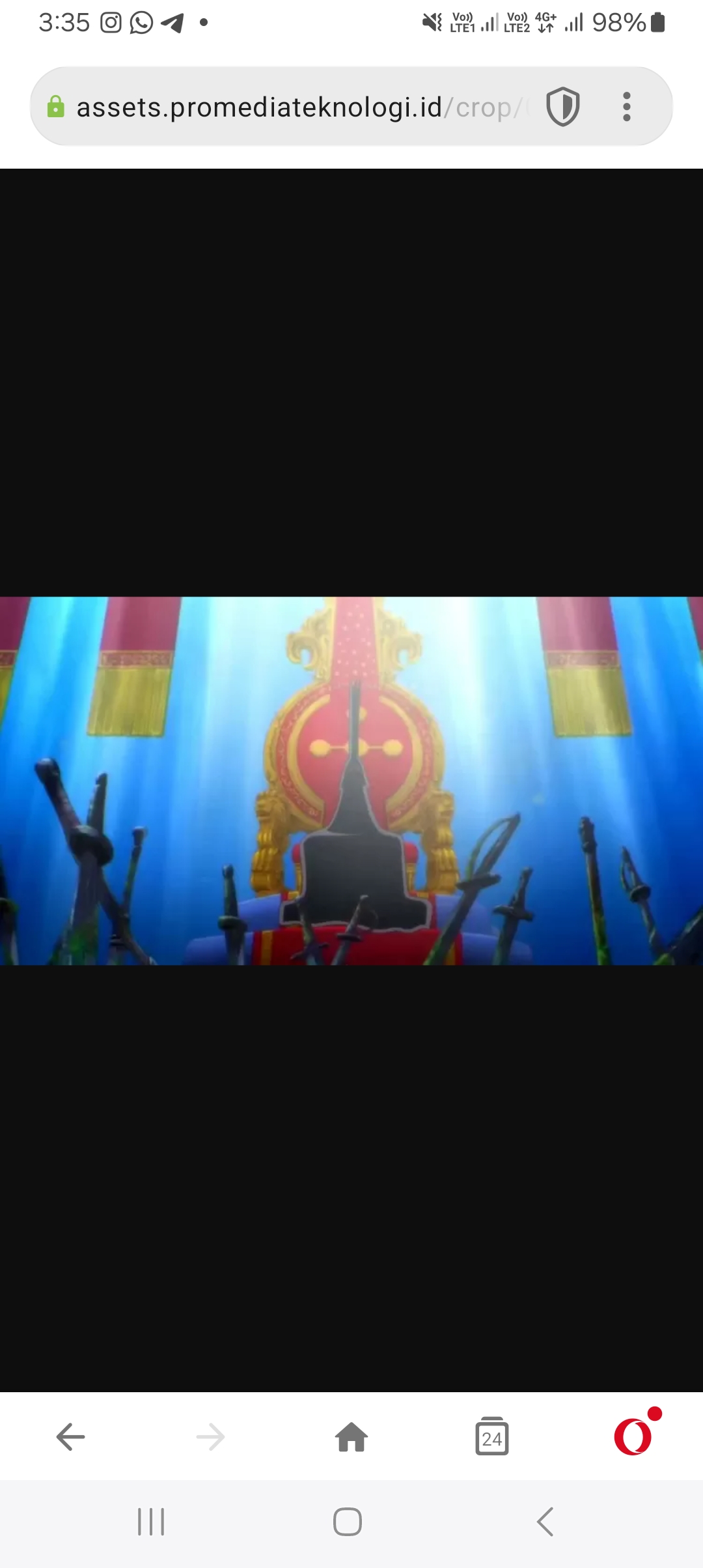 JoyBoy berhadapan dengan orang-orang bermahkota mengacu spoiler One Piece 1115. (Shueisha)