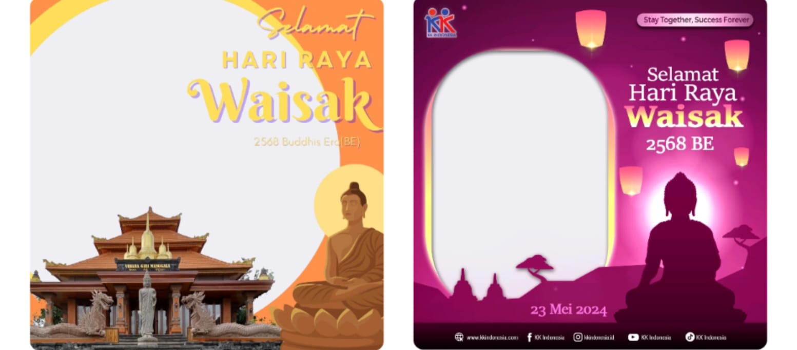 Downlod Pasang Medsos! 20 Link Twibbon Hari Raya Waisak Tahun 2024, Gratis Unduh dengan Tampilan Desain Menarik dan Elegan.&nbsp;(twibbonize.com)&nbsp;