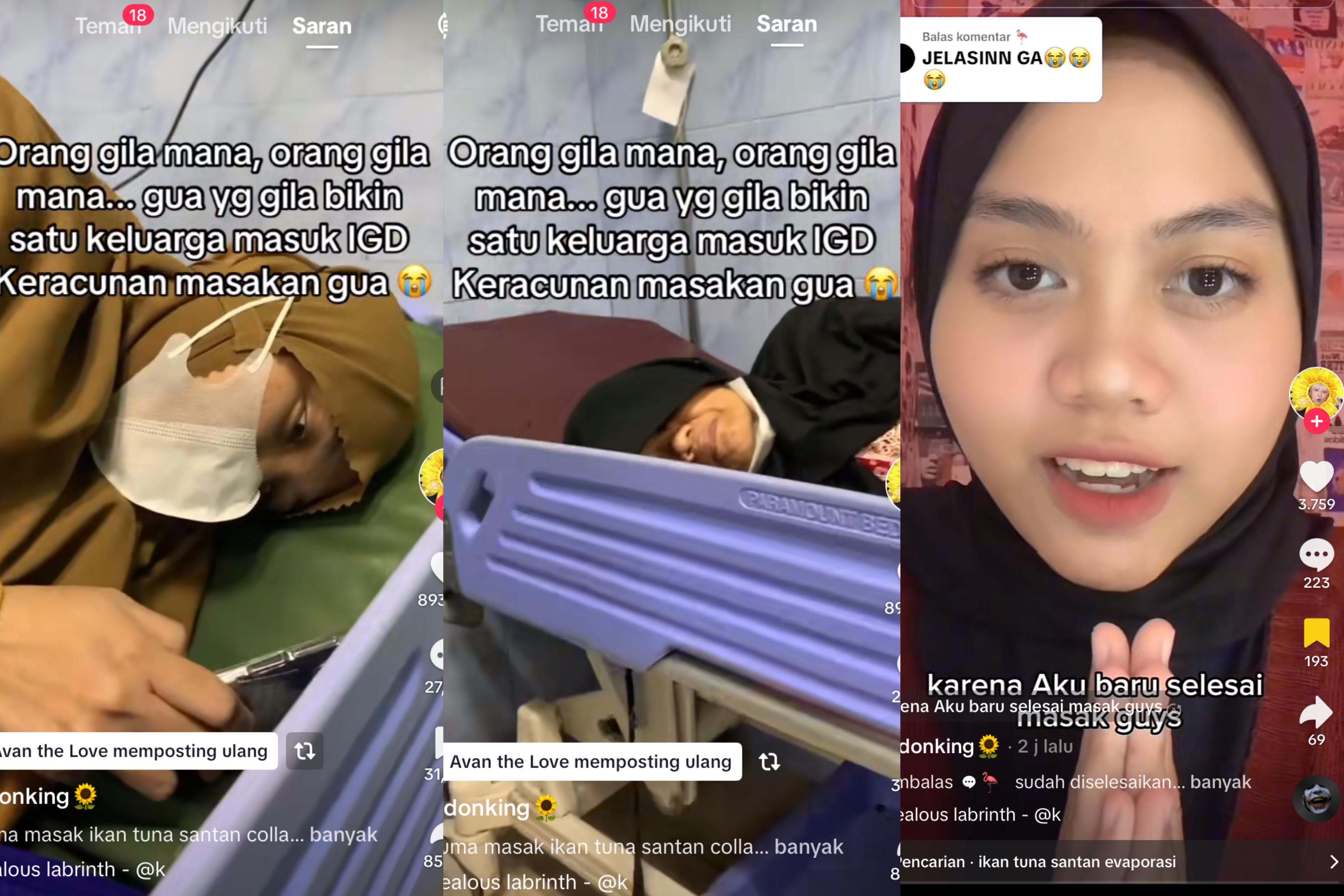 Coba Resep baru, satu keluarga malah masuk rumah sakit (tiktok @kingmodonking)