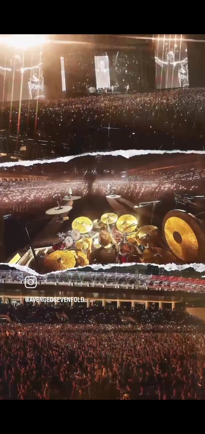Avenged Sevenfold menggelar konser di Jakarta pada Sabtu (25/5/2024), menyisakan kekaguman Matt Shadows terhadap penonton&nbsp;Indonesia. (Ig : @avengedsevenfold)