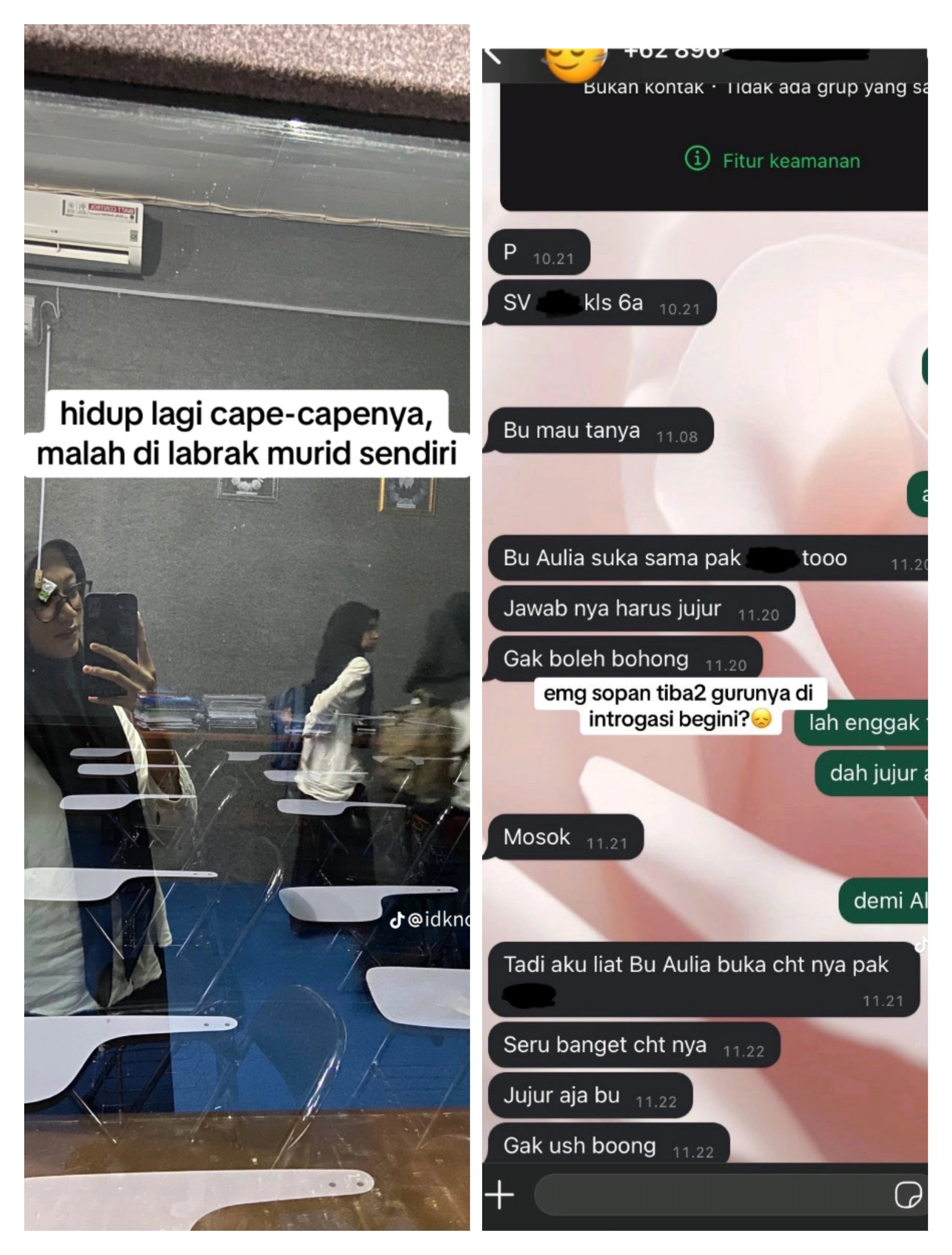 Cerita ibu guru dilabrak muridnya yang masih Kelas 6 SD (akun X @tanyakanrl)