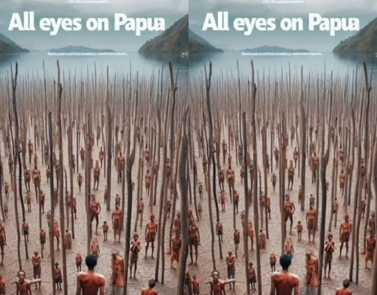Ramai Poster All Eyes on Papua (Instagram)