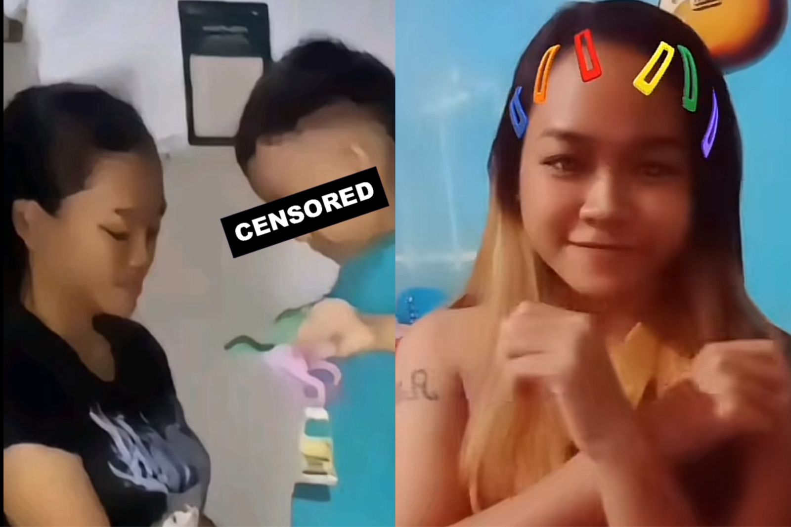 Sosok ibu muda yang lecehkan anaknya ditetakan sebagai tersangka (Tiktok @muhammadrehan4658_)