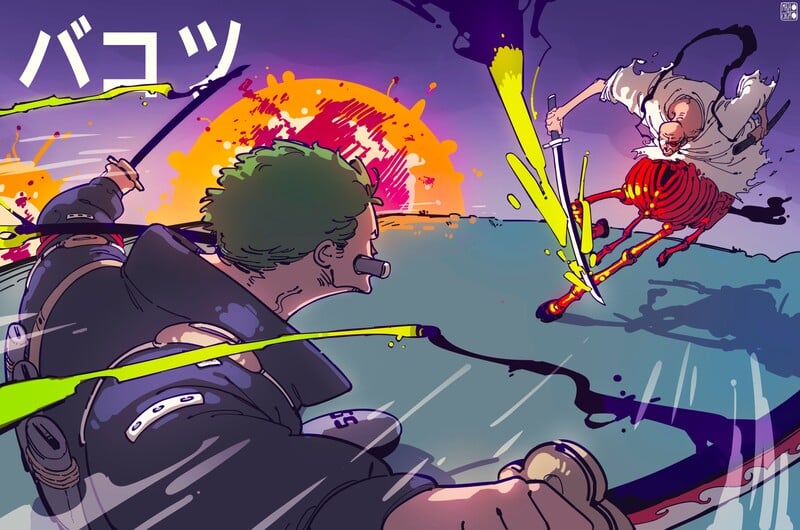 Gorosei Nusjuro duel pedang dengan Zoro berdasarkan hint One Piece 1117 dari leakers.
