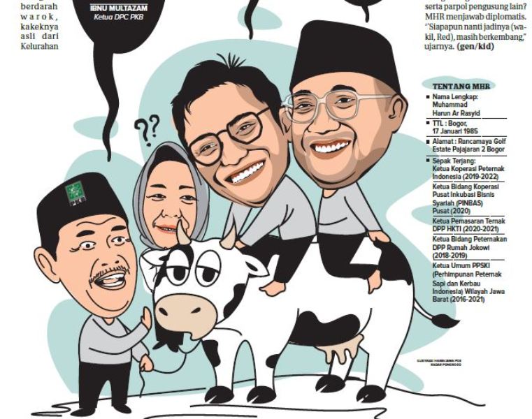Muhammad Harun Ar Rasyid, kandidat baru dalam bursa Pilkada Ponorogo 2024 mendaftar bacabup ke PKB, mengaku didorong Wapres Ma