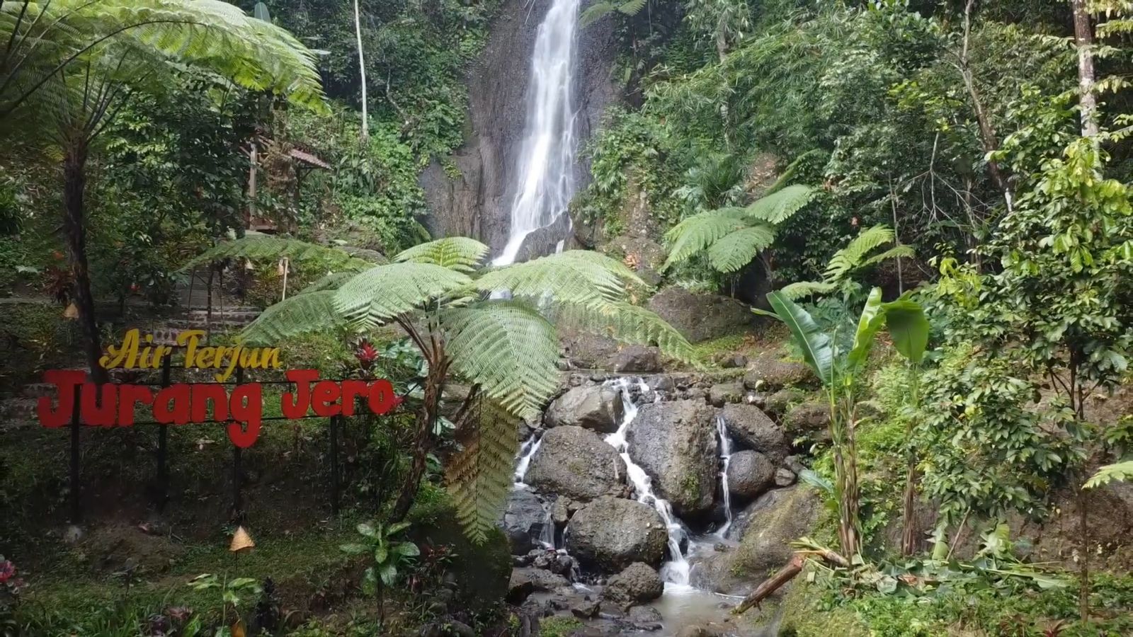 Pesona Keindahan Air Terjun Grojogan Jurang Jero (Capture YT cah solo motovlog)