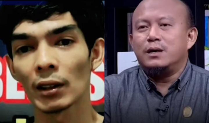 Liga Akbar (kiri) dan pengacaranya yang menjadi sorotan akhir-akhir ini dalam kasus pembunuhan Vina Cirebon. (KOLASE Tk dan Ig @yudiaalamsyach)
