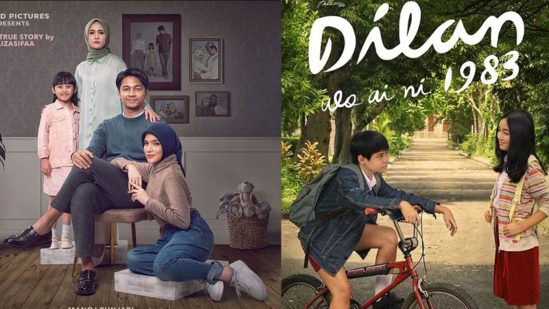 Ipar Adalah Maut dan Dilan 1983 Wo Ai Ni tayang bersamaan di bulan Juni 2024. (KOLASE)