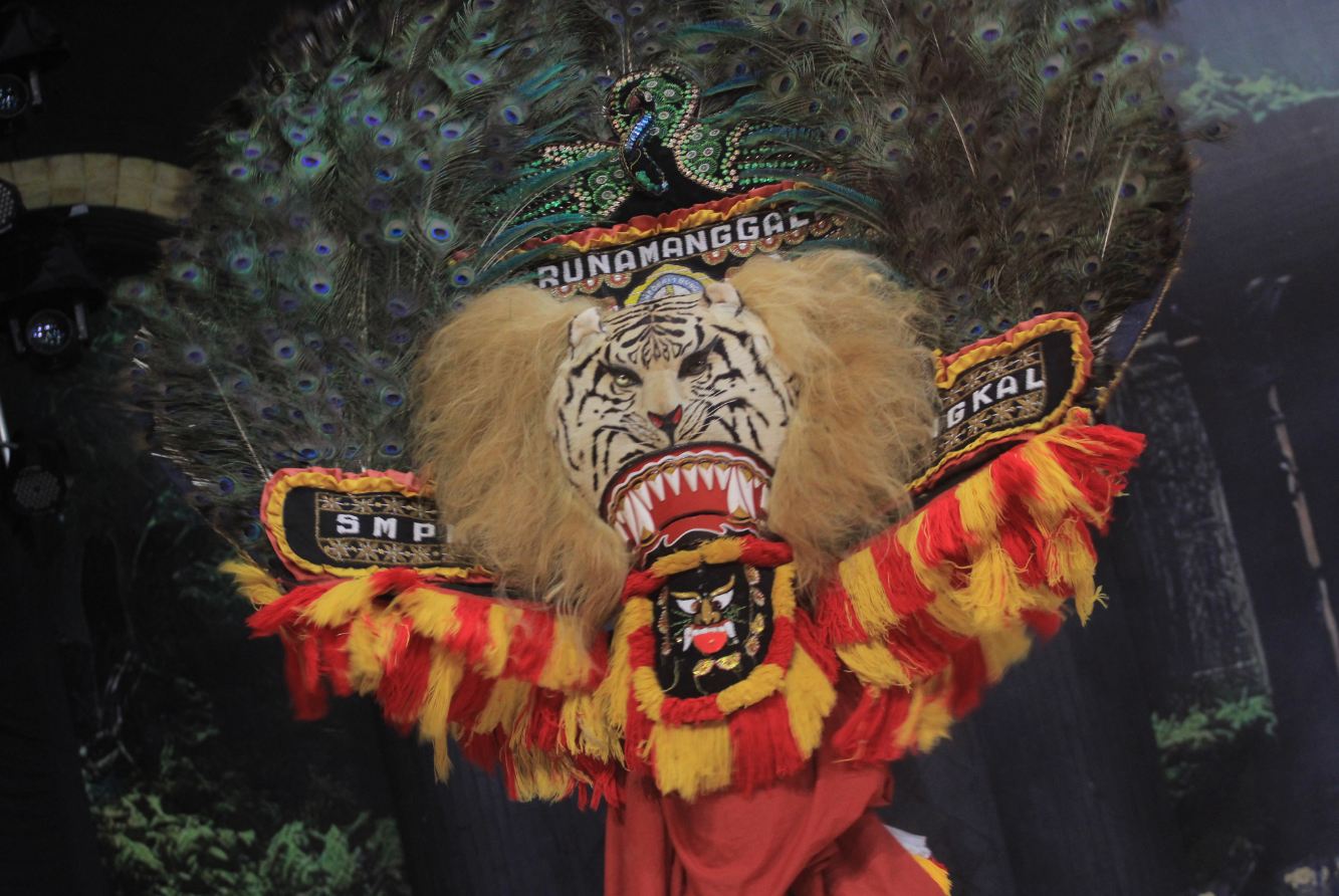 FESTIVAL: reog remaja siap hibur para pengunjung seni di Alun-alun Ponorogo
