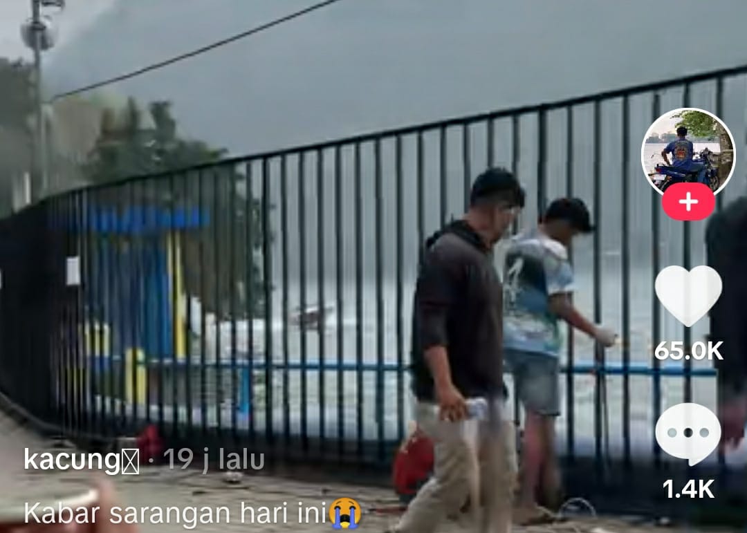 Viral video Telaga Sarangan dipagar. (CAPTURE Tk @kacung)
