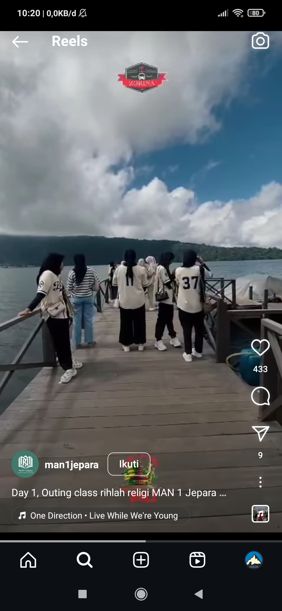 Rombongan MAN 1 Jepara telah tiba di Bali dengan selamat. (Ig @man1jepara)