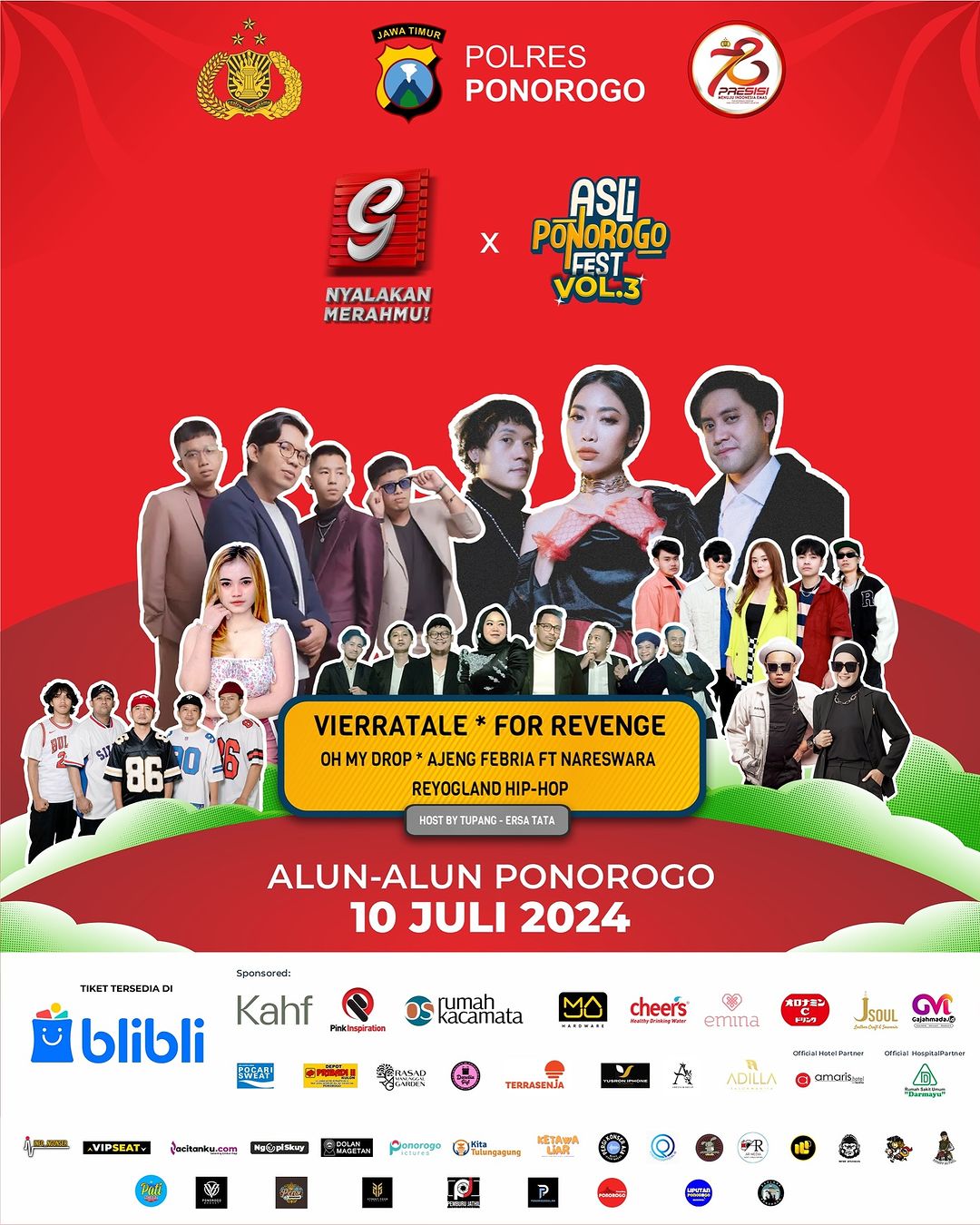 Vierratale Gagal Manggung di Asli Ponorogo Fest Vol.3, Penonton Meradang (Instagram @asliponorogo.co )