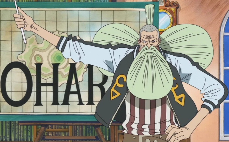 Profesor Clover memikul nama D dan diceritakan kepada Vegapunk. (Shueisha)