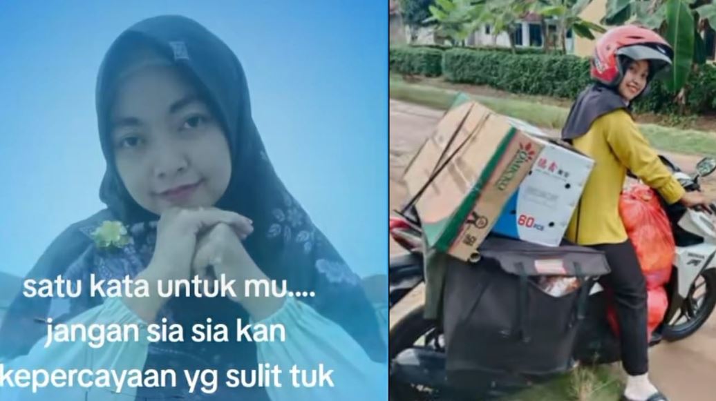Profil Riyas Nuraini: Pedagang Online yang Tewas Ditemukan Terbungkus Karung di Lampung Timur. (KOLASE Tk @riyazaza4)