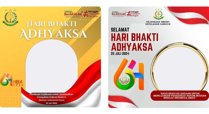 Download twibbonz hari Bhakti Adhyaksa ke-64 tahun 2024. (ISTIMEWA)