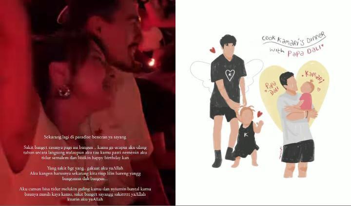 Postingan Jennifer Coppen mengingat kenangan indah bersama sang suami Dali Wassink alias Papa Dali. (kolase screensot Ig @jennifercoppenreal20)