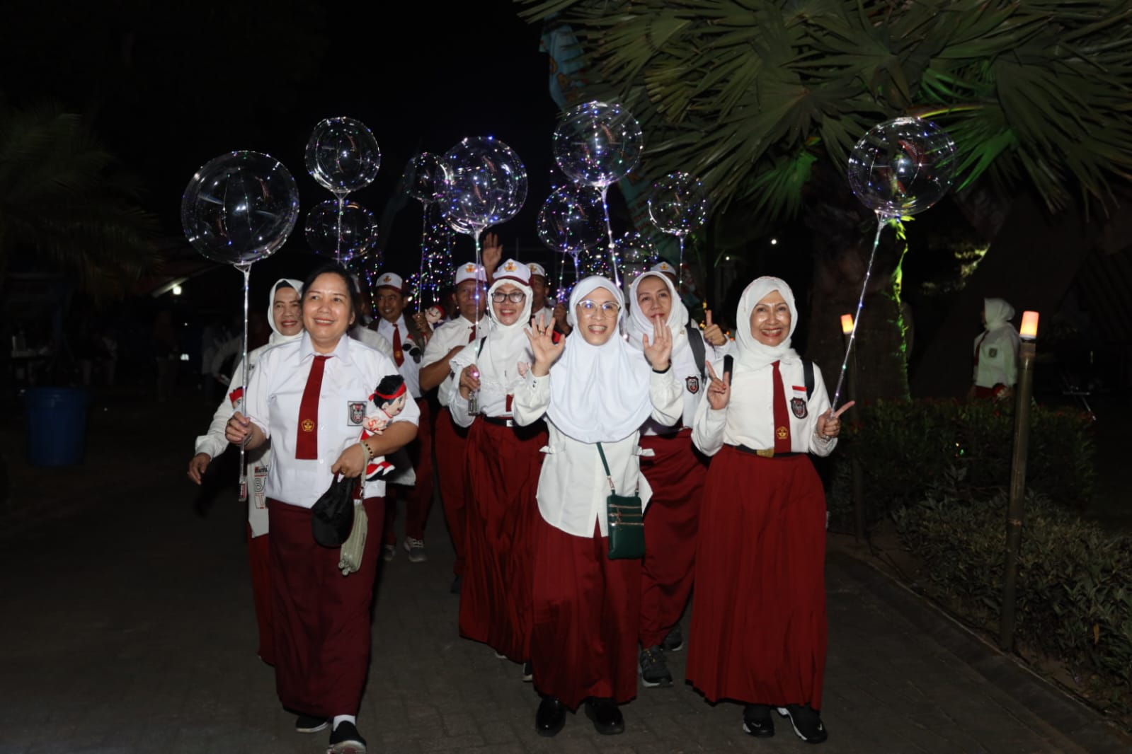 Kepala Dinsos Jatim Restu Novi Widiani mengkampanyekan stop kekerasan anak pada&nbsp;peringatan Hari Anak Nasional (HAN) 2024. (DINSOS JATIM)&nbsp;