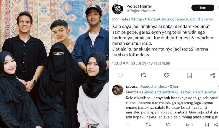 Abidzar Al-Ghifari pasang badan dan melaporkan para netizen terlibat demi melindungi keluarga dari hujatan yang melukai mental sang adik. (Ig @abidzar73)